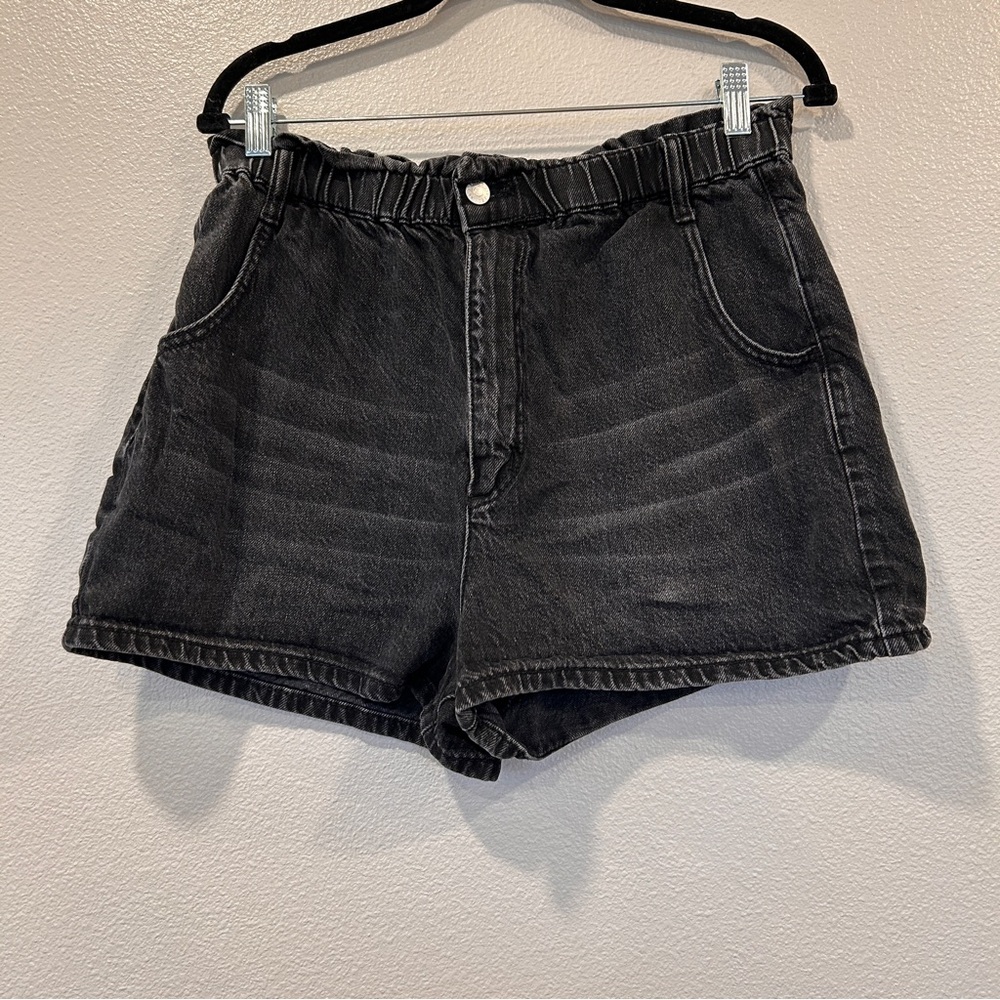 BDG Urban Outfitters Pull On Mom Black Denim Shorts Women's Size‎ Large